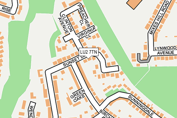 LU2 7TN map - OS OpenMap – Local (Ordnance Survey)