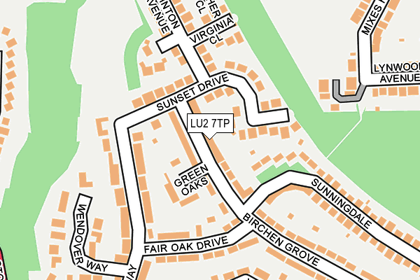 LU2 7TP map - OS OpenMap – Local (Ordnance Survey)