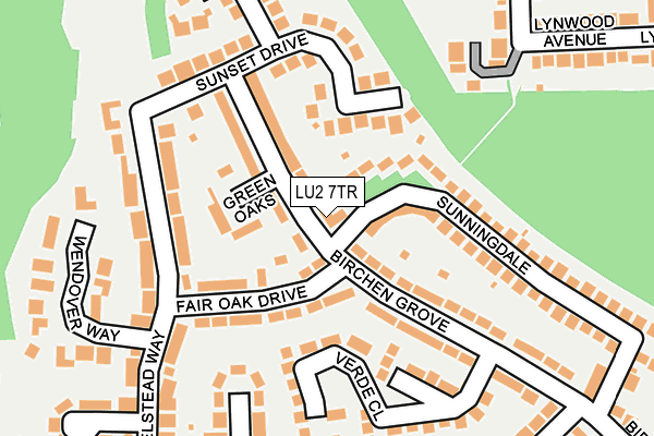 LU2 7TR map - OS OpenMap – Local (Ordnance Survey)
