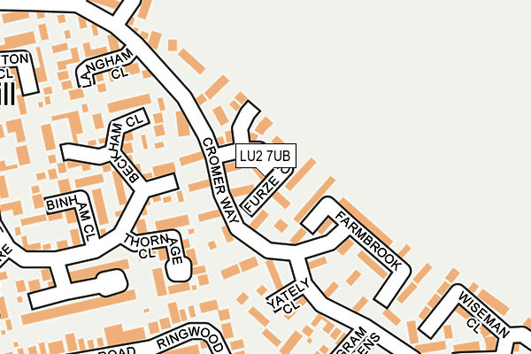 LU2 7UB map - OS OpenMap – Local (Ordnance Survey)