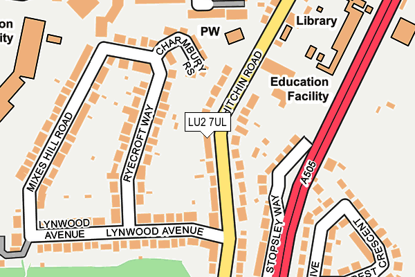 LU2 7UL map - OS OpenMap – Local (Ordnance Survey)