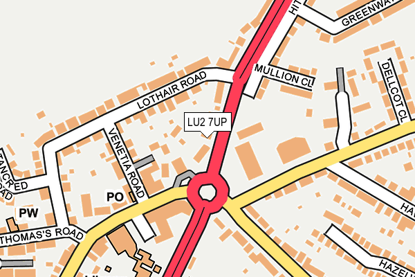 LU2 7UP map - OS OpenMap – Local (Ordnance Survey)