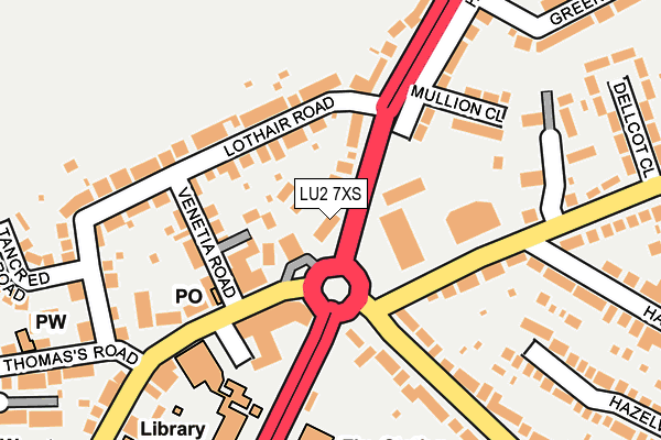 LU2 7XS map - OS OpenMap – Local (Ordnance Survey)