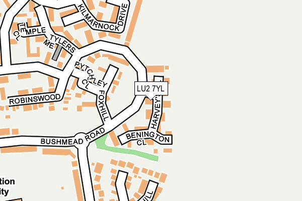 LU2 7YL map - OS OpenMap – Local (Ordnance Survey)