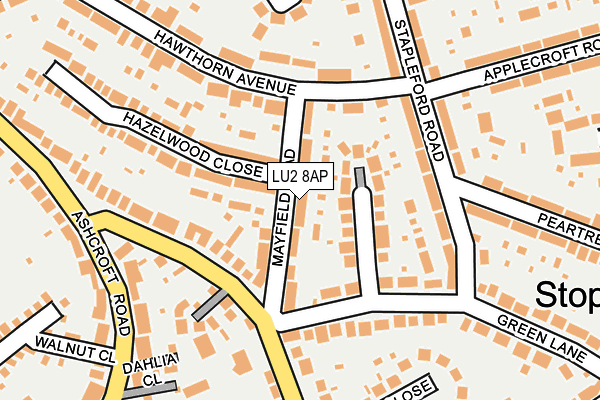 LU2 8AP map - OS OpenMap – Local (Ordnance Survey)