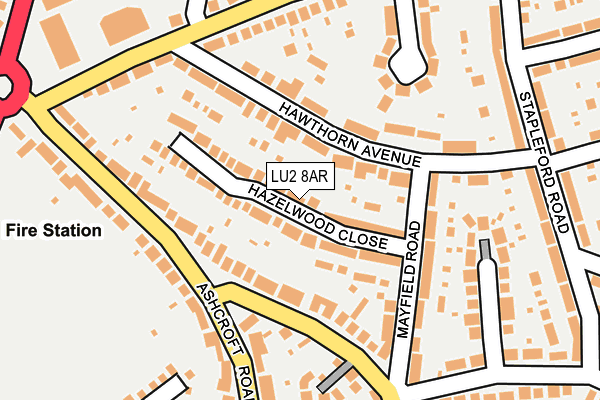 LU2 8AR map - OS OpenMap – Local (Ordnance Survey)