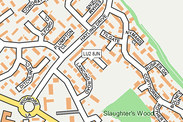 LU2 8JN map - OS OpenMap – Local (Ordnance Survey)