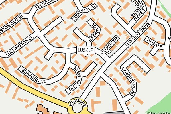 LU2 8JP map - OS OpenMap – Local (Ordnance Survey)