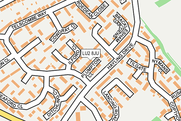 LU2 8JU map - OS OpenMap – Local (Ordnance Survey)