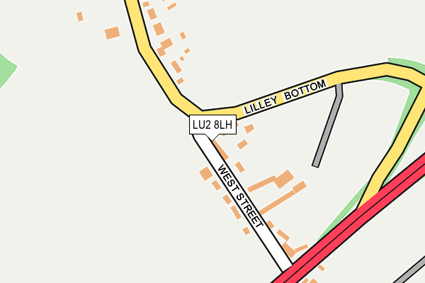 LU2 8LH map - OS OpenMap – Local (Ordnance Survey)