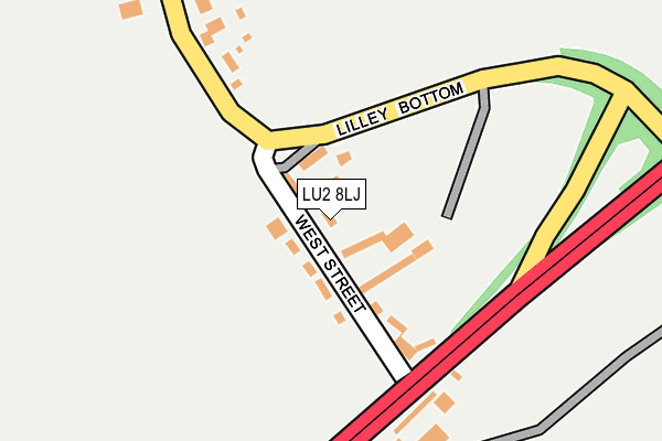 LU2 8LJ map - OS OpenMap – Local (Ordnance Survey)