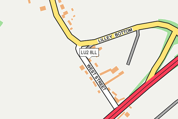 LU2 8LL map - OS OpenMap – Local (Ordnance Survey)