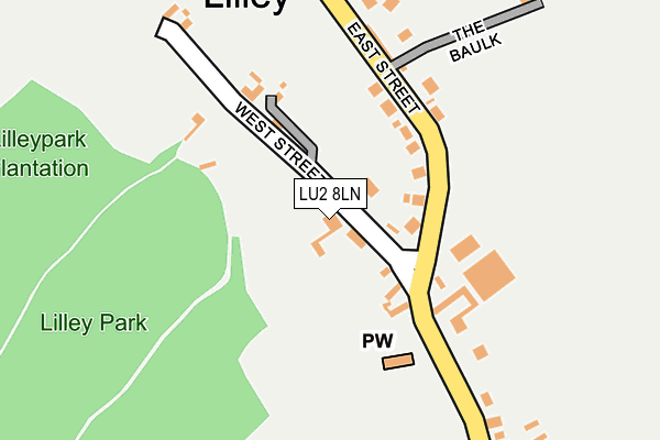 LU2 8LN map - OS OpenMap – Local (Ordnance Survey)