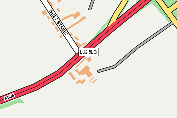 LU2 8LQ map - OS OpenMap – Local (Ordnance Survey)