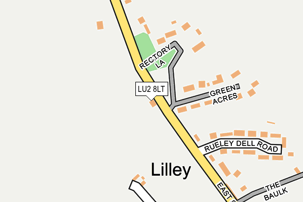 LU2 8LT map - OS OpenMap – Local (Ordnance Survey)