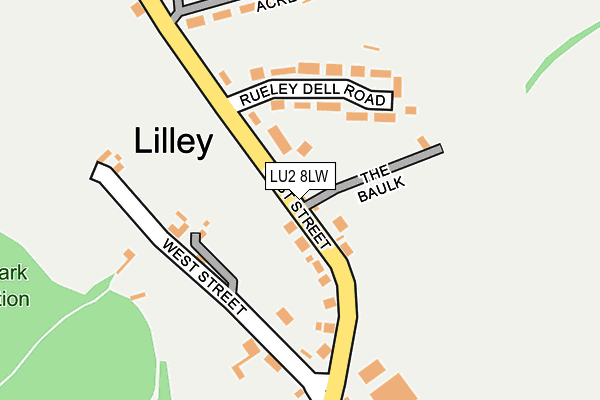 LU2 8LW map - OS OpenMap – Local (Ordnance Survey)