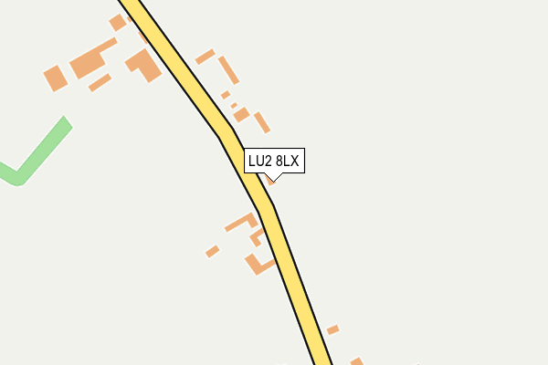 LU2 8LX map - OS OpenMap – Local (Ordnance Survey)