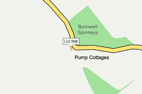 LU2 8NB map - OS OpenMap – Local (Ordnance Survey)