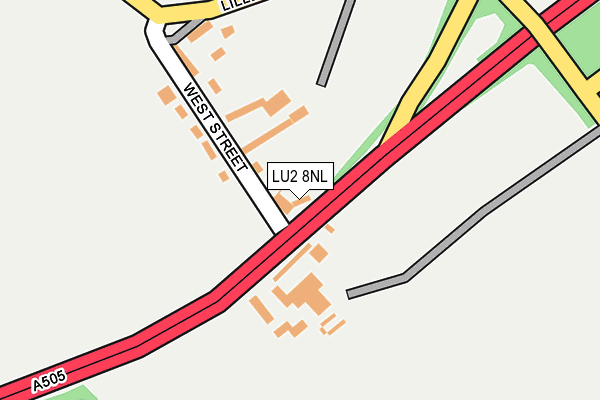 LU2 8NL map - OS OpenMap – Local (Ordnance Survey)
