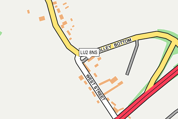 LU2 8NS map - OS OpenMap – Local (Ordnance Survey)