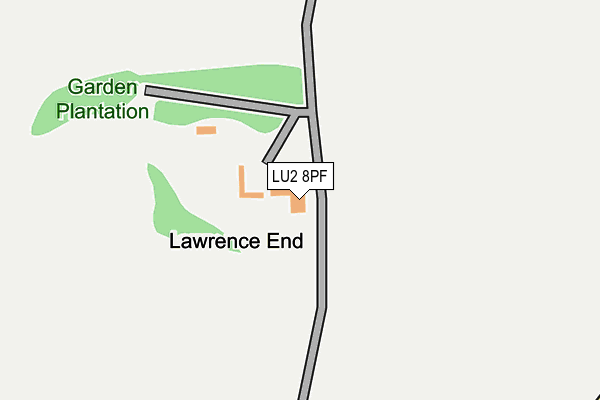 LU2 8PF map - OS OpenMap – Local (Ordnance Survey)