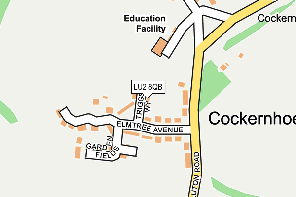 LU2 8QB map - OS OpenMap – Local (Ordnance Survey)