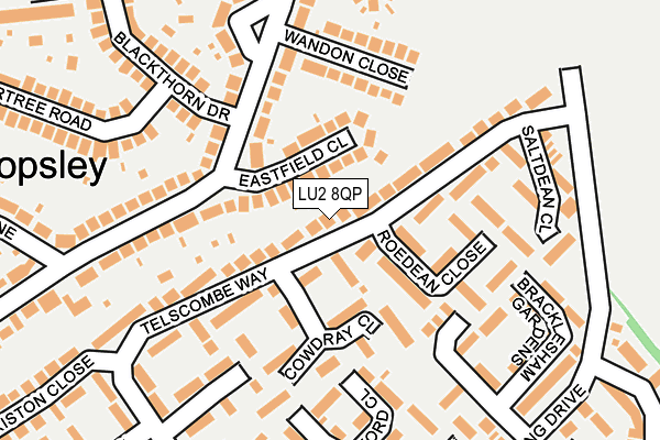 LU2 8QP map - OS OpenMap – Local (Ordnance Survey)