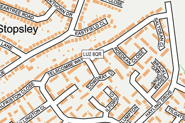 LU2 8QR map - OS OpenMap – Local (Ordnance Survey)