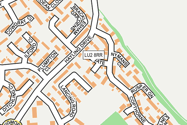 LU2 8RR map - OS OpenMap – Local (Ordnance Survey)