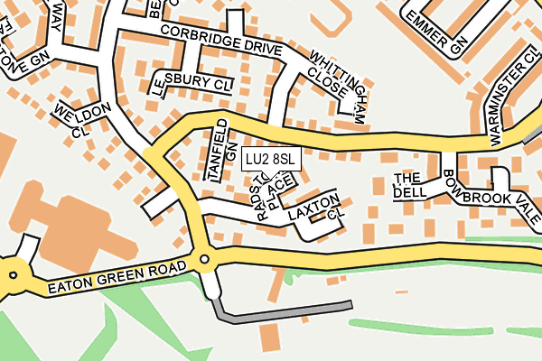 LU2 8SL map - OS OpenMap – Local (Ordnance Survey)