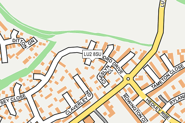 LU2 8SU map - OS OpenMap – Local (Ordnance Survey)