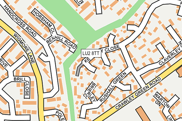 LU2 8TT map - OS OpenMap – Local (Ordnance Survey)