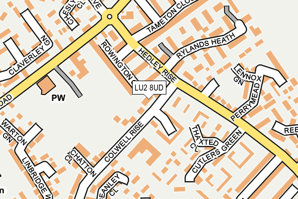 LU2 8UD map - OS OpenMap – Local (Ordnance Survey)