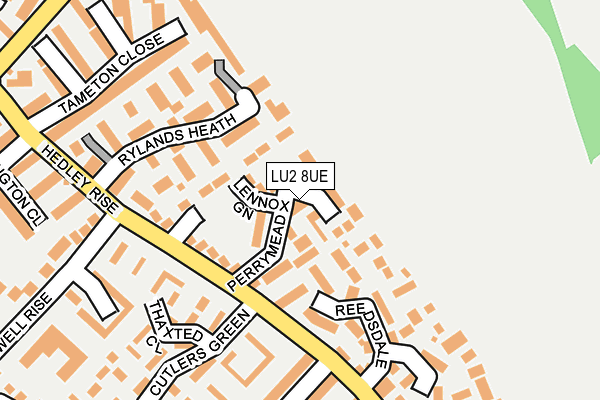 LU2 8UE map - OS OpenMap – Local (Ordnance Survey)