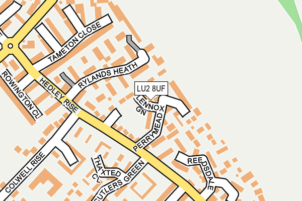 LU2 8UF map - OS OpenMap – Local (Ordnance Survey)