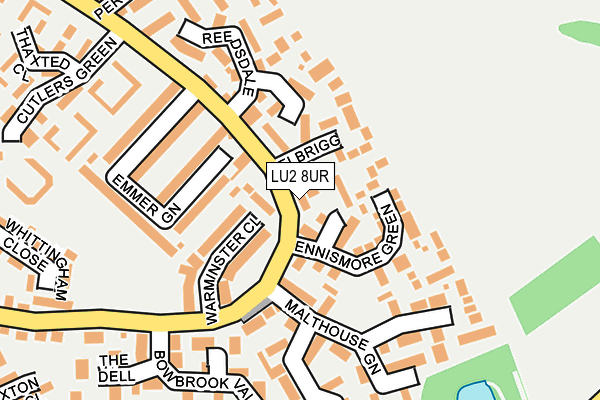 LU2 8UR map - OS OpenMap – Local (Ordnance Survey)