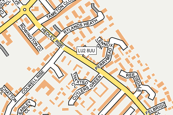 LU2 8UU map - OS OpenMap – Local (Ordnance Survey)