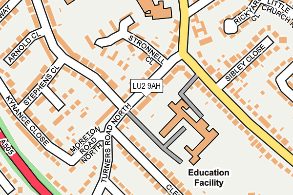 LU2 9AH map - OS OpenMap – Local (Ordnance Survey)