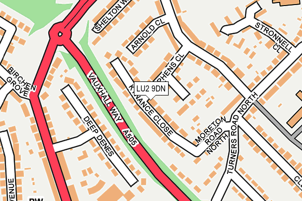 LU2 9DN map - OS OpenMap – Local (Ordnance Survey)