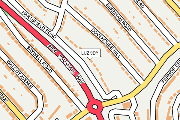 LU2 9DY map - OS OpenMap – Local (Ordnance Survey)