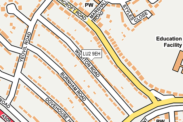 LU2 9EH map - OS OpenMap – Local (Ordnance Survey)
