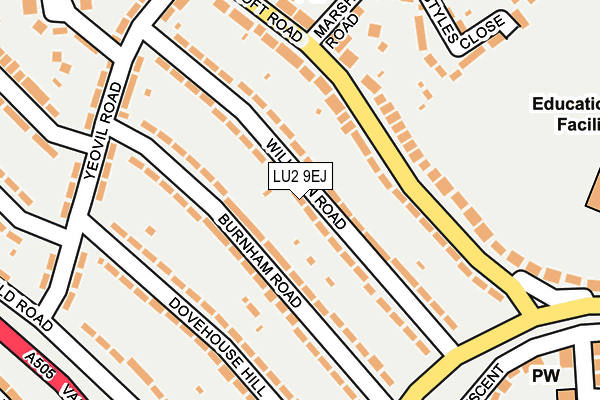 LU2 9EJ map - OS OpenMap – Local (Ordnance Survey)