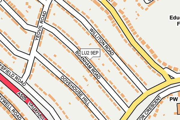 LU2 9EP map - OS OpenMap – Local (Ordnance Survey)