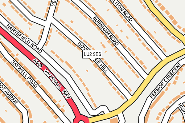 LU2 9ES map - OS OpenMap – Local (Ordnance Survey)