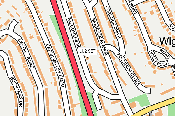 LU2 9ET map - OS OpenMap – Local (Ordnance Survey)