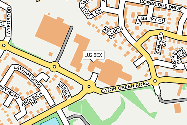 LU2 9EX map - OS OpenMap – Local (Ordnance Survey)