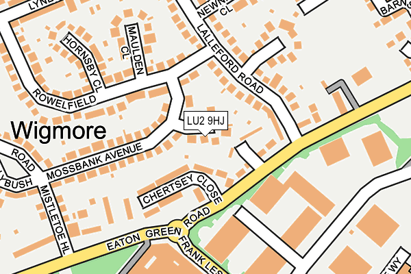 LU2 9HJ map - OS OpenMap – Local (Ordnance Survey)