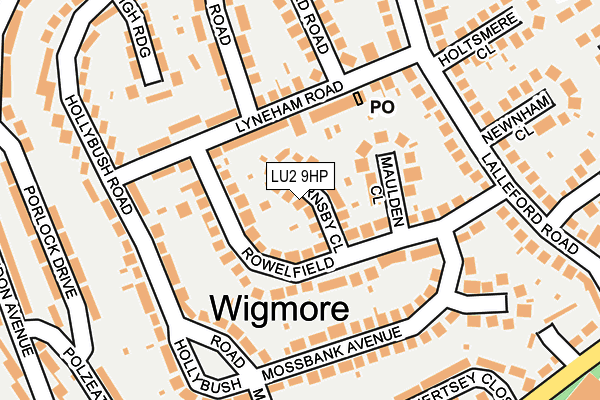 LU2 9HP map - OS OpenMap – Local (Ordnance Survey)