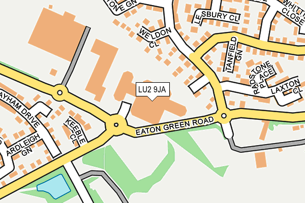 LU2 9JA map - OS OpenMap – Local (Ordnance Survey)