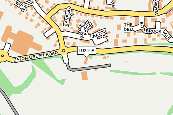 LU2 9JB map - OS OpenMap – Local (Ordnance Survey)